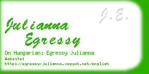 julianna egressy business card